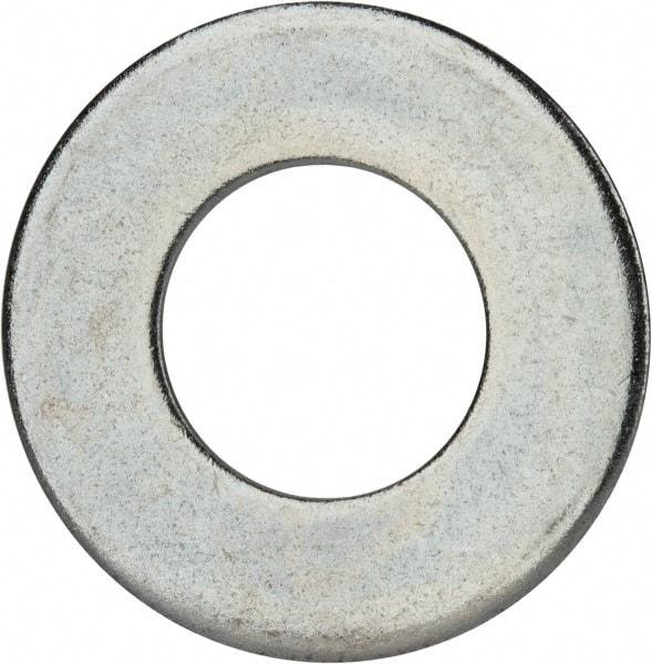 Value Collection - 2-1/4" Screw, Grade 2 Steel USS Flat Washer - 2.365" ID x 4.795" OD, 0.248" Thick, Zinc-Plated Finish - Exact Tool & Supply