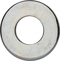 Value Collection - 1-1/4" Screw, Grade 2 Steel USS Flat Washer - 1.368" ID x 3.03" OD, 0.192" Thick, Zinc-Plated Finish - Exact Tool & Supply