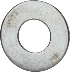 Value Collection - 1-1/2" Screw, Grade 2 Steel USS Flat Washer - 1.615" ID x 3.545" OD, 0.213" Thick, Zinc-Plated Finish - Exact Tool & Supply
