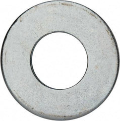 Value Collection - 1-3/4" Screw, Grade 2 Steel USS Flat Washer - 1.865" ID x 4.045" OD, 0.213" Thick, Zinc-Plated Finish - Exact Tool & Supply