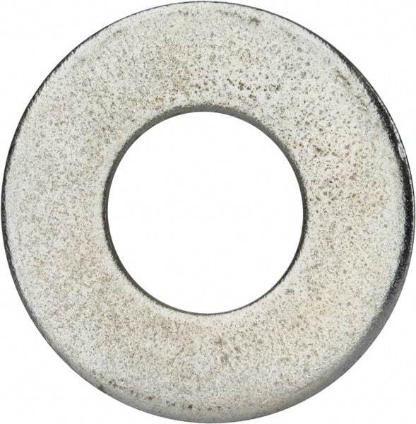Value Collection - 2" Screw, Grade 2 Steel USS Flat Washer - 2.115" ID x 4.545" OD, 0.213" Thick, Zinc-Plated Finish - Exact Tool & Supply
