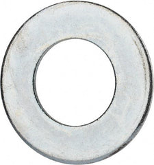 Value Collection - 2-1/2" Screw, Grade 2 Steel USS Flat Washer - 2.615" ID x 5.045" OD, 0.28" Thick, Zinc-Plated Finish - Exact Tool & Supply
