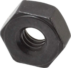 Value Collection - 1/4-20 UNC Steel Right Hand Heavy Hex Nut - 1/2" Across Flats, 15/64" High, Uncoated, 2B Class of Fit - Exact Tool & Supply