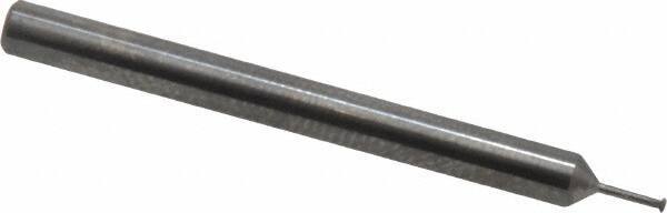 Scientific Cutting Tools - 72 to 90 TPI, Internal/External Single Profile Thread Mill - #0" Noml Diam, 0.04" Cut Diam, 1/8" Shank Diam, 2 Flute, 0.022" Neck Diam, 1/8" Neck Length, 1-1/2" OAL, Bright Finish - Exact Tool & Supply