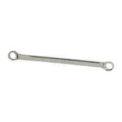 Proto - 3/8" x 7/16" 12 Point Offset Box Wrench - Double End, 37/64" Head Diam x 19/64" Head Thickness, 7-3/4" OAL, Steel, Black Finish, 7.5° Offset - Exact Tool & Supply