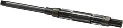 Made in USA - Size 4/A, Straight Shank Hand Adjustable Reamer - 4-3/8" OAL, Right Hand Cut, 4 Blades, High Speed Steel, Bright Finish - Exact Tool & Supply