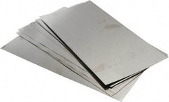Made in USA - 12 Piece, 0.001 to 0.015 Inch Thickness, Stainless Steel Shim Stock Sheet Assortment - 12 Inch Long x 6 Inch Wide - Exact Tool & Supply