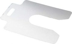 Made in USA - 20 Piece, 4 Inch Long x 4 Inch Wide x 0.004 Inch Thick, Slotted Shim Stock - Stainless Steel, 1-1/4 Inch Wide Slot - Exact Tool & Supply
