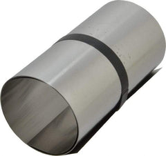Made in USA - 1 Piece, 50 Inch Long x 6 Inch Wide x 0.005 Inch Thick, Roll Shim Stock - Stainless Steel - Exact Tool & Supply
