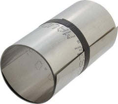 Made in USA - 1 Piece, 100 Inch Long x 6 Inch Wide x 0.007 Inch Thick, Roll Shim Stock - Stainless Steel - Exact Tool & Supply