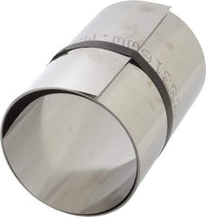 Made in USA - 1 Piece, 100 Inch Long x 6 Inch Wide x 0.01 Inch Thick, Roll Shim Stock - Stainless Steel - Exact Tool & Supply
