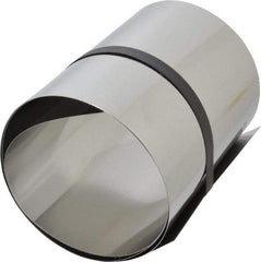Made in USA - 1 Piece, 50 Inch Long x 6 Inch Wide x 0.01 Inch Thick, Roll Shim Stock - Stainless Steel - Exact Tool & Supply