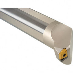 Iscar - 2.087" Min Bore Diam, 14" OAL, 1-1/4" Shank Diam, S-SLAN Indexable Boring Bar - LNMX 1104.. Insert, Screw or Clamp Holding Method - Exact Tool & Supply