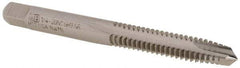 Union Butterfield - 1/4-20 UNC, 3 Flute, Bright Finish, High Speed Steel Spiral Point Tap - Plug Chamfer, Right Hand Thread, 2-1/2" OAL, 1" Thread Length, 0.255" Shank Diam, 2B/3B Class of Fit, Series 1585NR - Exact Tool & Supply