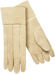Steiner - Size Universal Wool Lined Fiberglass Heat Resistant Glove - 18" OAL, Slip-On Cuff - Exact Tool & Supply