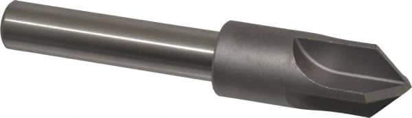 Keo - 3/4" Head Diam, 1/2" Shank Diam, 4 Flute 90° High Speed Steel Countersink - Bright Finish, 4-1/8" OAL, Single End, Straight Shank, Right Hand Cut - Exact Tool & Supply