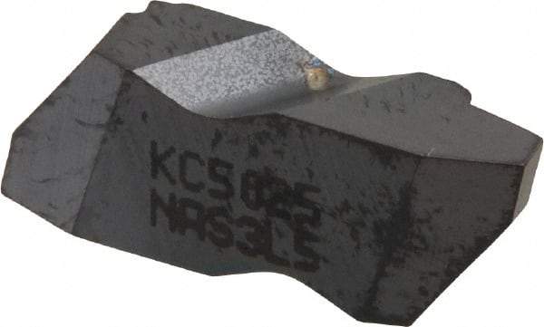 Kennametal - NAS3 Grade KC5025, Internal/External Stub Acme Threading Insert - 5 TPI Int Pitch, Left Hand Insert, TiAlN Finish, Carbide - Exact Tool & Supply