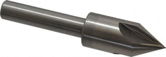 Interstate - 7/8" Head Diam, 1/2" Shank Diam, 4 Flute 60° High Speed Steel Countersink - Exact Tool & Supply