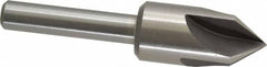 Interstate - 1" Head Diam, 1/2" Shank Diam, 4 Flute 82° High Speed Steel Countersink - Exact Tool & Supply