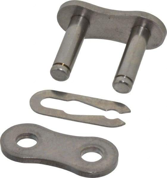 Browning - 1" Pitch, ANSI 80, Roller Chain Connecting Link - For Use with Single Strand Chain - Exact Tool & Supply