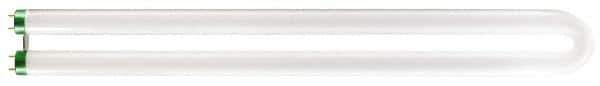 Philips - 31 Watt Fluorescent Tubular Medium Bi-Pin Lamp - 3,000°K Color Temp, 2,775 Lumens, 135 Volts, T8-1 5/BU, 24,000 hr Avg Life - Exact Tool & Supply