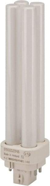 Philips - 14 Watt Fluorescent Commercial/Industrial 2 Pin Lamp - 3,500°K Color Temp, 1,100 Lumens, PLC, 12,000 hr Avg Life - Exact Tool & Supply