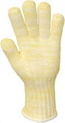 Jomac Products - Size M Cotton Lined Kevlar/Nomex Hot Mill Glove - 13" OAL, Continuous Knit Cuff - Exact Tool & Supply
