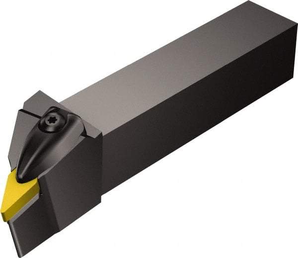 Sandvik Coromant - DVJN, Left Hand Cut, -3° Lead Angle, 20mm Shank Height x 20mm Shank Width, Negative Rake Indexable Turning Toolholder - 125mm OAL, VNMG 16 04 08 Insert Compatibility, Series T-Max P - Exact Tool & Supply