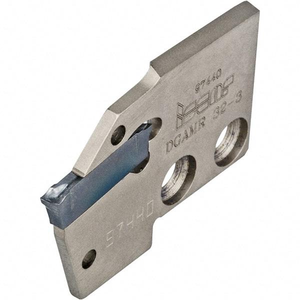Iscar - Right Hand Cut, 1/8" Insert Width, Cutoff & Grooving Support Blade for Indexables - 0.126" Head Projection - Exact Tool & Supply