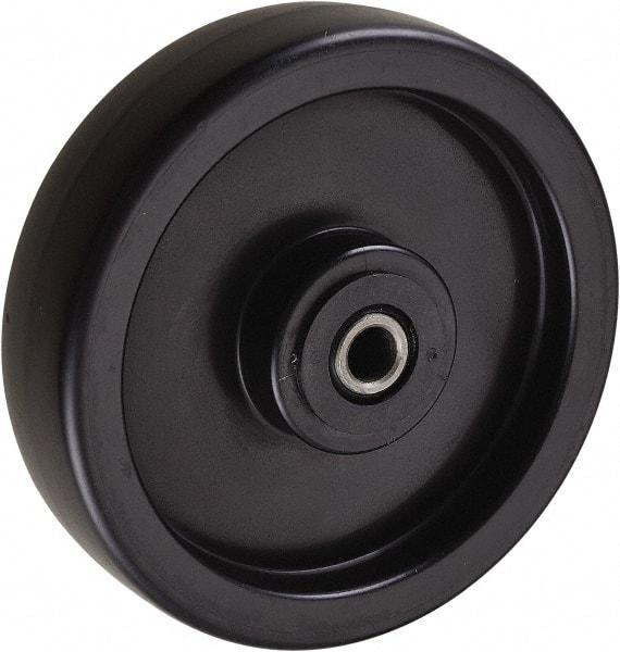 Value Collection - 6 Inch Diameter x 1-1/2 Inch Wide, Polyolefin Caster Wheel - 400 Lb. Capacity, 1-7/8 Inch Hub Length, 1/2 Inch Axle Diameter, Roller Bearing - Exact Tool & Supply