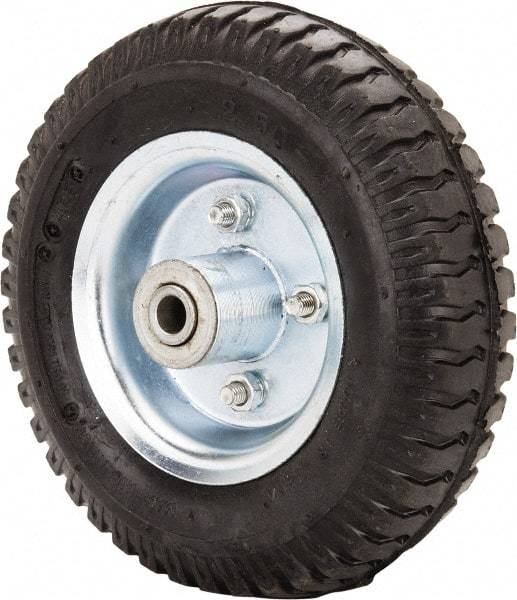 Value Collection - 8 Inch Diameter x 2-1/2 Inch Wide, Pneumatic Caster Wheel - 220 Lb. Capacity, 3-1/4 Inch Hub Length, 1/2 Inch Axle Diameter, Ball Bearing - Exact Tool & Supply