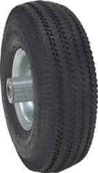 Value Collection - 8 Inch Diameter x 1-3/4 Inch Wide, Rubber on Steel Caster Wheel - 300 Lb. Capacity, 5/8 Inch Axle Diameter, Ball Bearing - Exact Tool & Supply