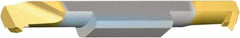 Vargus - 0.63" Cutting Depth, 48 to 24 TPI, 0.13" Diam, Internal Thread, Solid Carbide, Single Point Threading Tool - TiN Finish, 50mm OAL, 3mm Shank Diam, 0.06" Projection from Edge, 0.5 to 1mm Pitch, 60° Profile Angle - Exact Tool & Supply