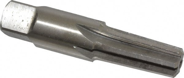 Interstate - 1/4" Pipe, 0.472" Diam, 13/32" Small End Diam, Straight Shank, 1-1/16" Flute, Taper Pipe Reamer - Exact Tool & Supply