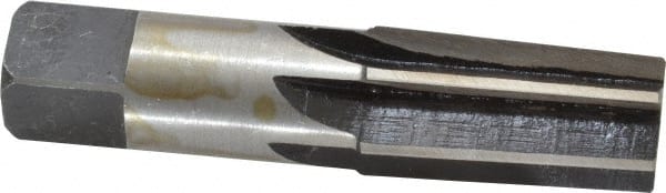 Interstate - 1/2" Pipe, 3/4" Diam, 0.665" Small End Diam, Straight Shank, 1-3/8" Flute, Taper Pipe Reamer - Exact Tool & Supply
