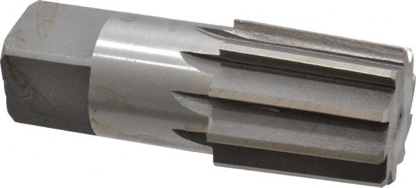 Interstate - 1-1/4" Pipe, 1.553" Diam, 1.444" Small End Diam, Straight Shank, 1-3/4" Flute, Taper Pipe Reamer - Exact Tool & Supply