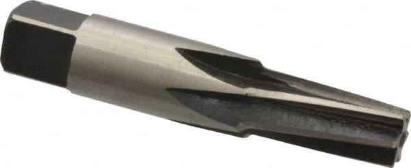 Interstate - 1/8" Pipe, 0.362" Diam, 0.316" Small End Diam, Straight Shank, 3/4" Flute, Taper Pipe Reamer - Exact Tool & Supply