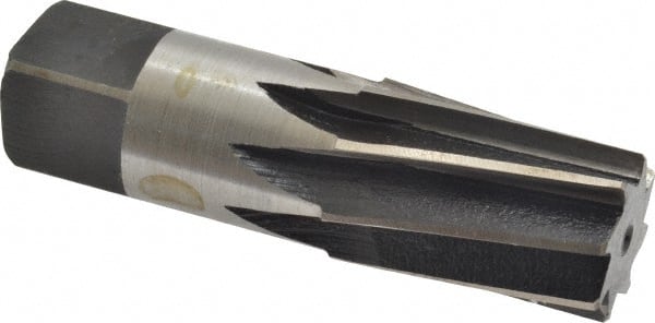 Interstate - 3/4" Pipe, 0.962" Diam, 7/8" Small End Diam, Straight Shank, 1-3/8" Flute, Taper Pipe Reamer - Exact Tool & Supply