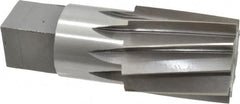 Interstate - 1-1/4" Pipe, 1.553" Diam, 1.444" Small End Diam, Straight Shank, 1-3/4" Flute, Taper Pipe Reamer - Exact Tool & Supply