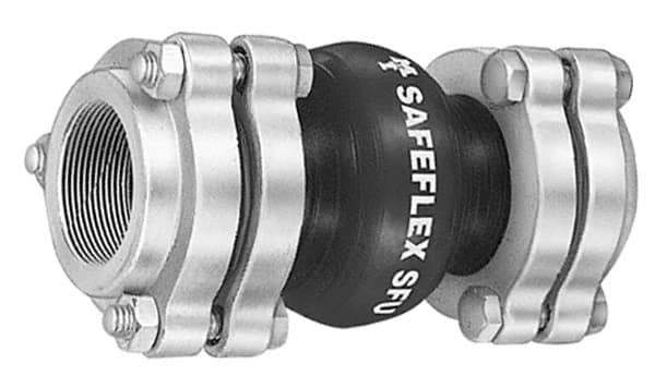 Mason Ind. - 1" Pipe, EPDM Single Arch Pipe Expansion Joint - 7" Long, 3/8" Extension, 3/4" Compression, 250 Max psi, Sweated - Exact Tool & Supply