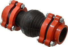 Mason Ind. - 1-1/2" Pipe, EPDM Single Arch Pipe Expansion Joint - 8" Long, 3/8" Extension, 3/4" Compression, 250 Max psi, Female NPT - Exact Tool & Supply