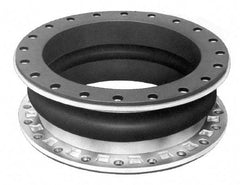 Mercer Rubber - 10" Pipe, EPDM Single Arch Pipe Expansion Joint - 8" Long, 3/4" Extension, 1-3/4" Compression, 220 Max psi, Flanged - Exact Tool & Supply