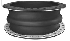 Mercer Rubber - 1-1/2" Pipe, Chlorobutyl Single Arch Pipe Expansion Joint - 6" Long, 1/2" Extension, 3/4" Compression, 250 Max psi, Flanged - Exact Tool & Supply
