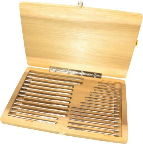 Made in USA - 1/16" to 1/2", Chucking Reamer Set - Straight Flute, Right Hand Cut, 29 Pieces - Exact Tool & Supply