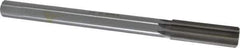 Made in USA - 21.5mm High Speed Steel 8 Flute Chucking Reamer - Straight Flute, 3/4" Straight Shank, 2-5/8" Flute Length, 10" OAL - Exact Tool & Supply