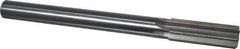 Made in USA - 25mm High Speed Steel 8 Flute Chucking Reamer - Straight Flute, 7/8" Straight Shank, 2-3/4" Flute Length, 10-1/2" OAL - Exact Tool & Supply