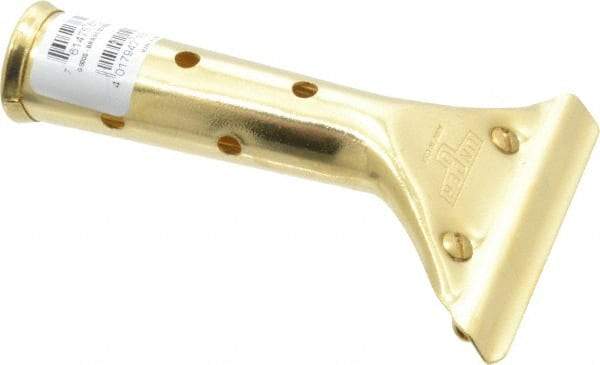 Unger - 5-1/2" Long x 0.8" Diam Metal Handle for Unger Poles - Threaded Connection, Brass - Exact Tool & Supply