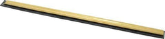 Unger - 12" Rubber Blade Window Washer/Squeegee - Black, Brass Holder - Exact Tool & Supply