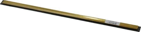 Unger - 16" Rubber Blade Window Washer/Squeegee - Black, Brass Holder - Exact Tool & Supply