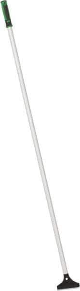 Unger - Stiff 1-Edge Scraper - 4" Blade Length, 48" Long Aluminum Handle - Exact Tool & Supply
